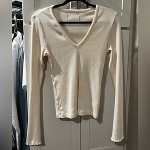 Anni ribbed stretch cotton and Lycoll blend top citizens of humanity